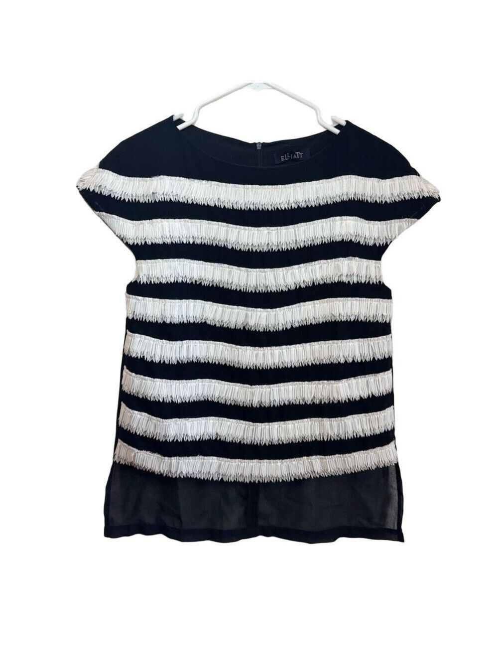 ELLIATT *Vintage* Fringe Chiffon Top